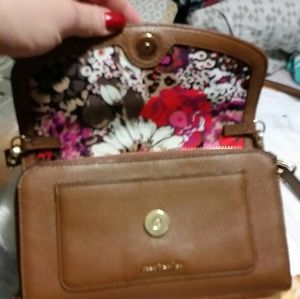 Vera Bradley leather satchel